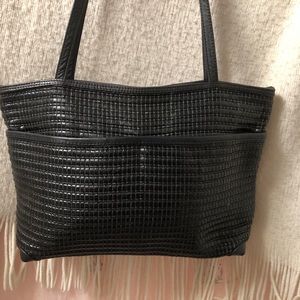 Maxx New York  Black Weave Tote